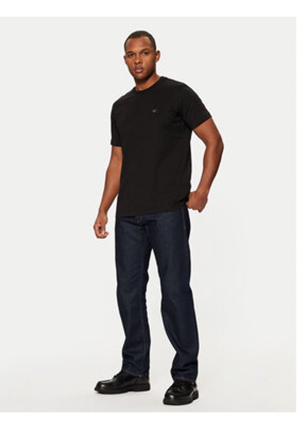 Calvin Klein Jeans T-Shirt J30J327100 Czarny Regular Fit. Kolor: czarny. Materiał: bawełna