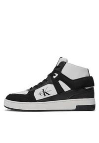 Calvin Klein Jeans Sneakersy Basket Cupsole Mid Lth Ml Fad YM0YM00883 Biały. Kolor: biały #5