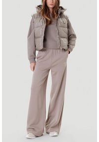 Guess - GUESS Beżowa damska kamizelka Padded Vest, Rozmiar L. Kolor: beżowy #4