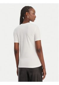 Versace Jeans Couture T-Shirt 80HAHE01 CJ02E Biały Slim Fit. Kolor: biały. Materiał: bawełna #4