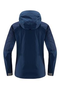 Kurtka turystyczna damska Haglöfs Skarn Hybrid softshell. Kolor: niebieski. Materiał: poliamid, elastan