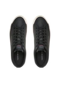 TOMMY HILFIGER - Tommy Hilfiger Sneakersy Th Hi Vulc Core Low Lth FM0FM04687 Czarny. Kolor: czarny. Materiał: skóra #5