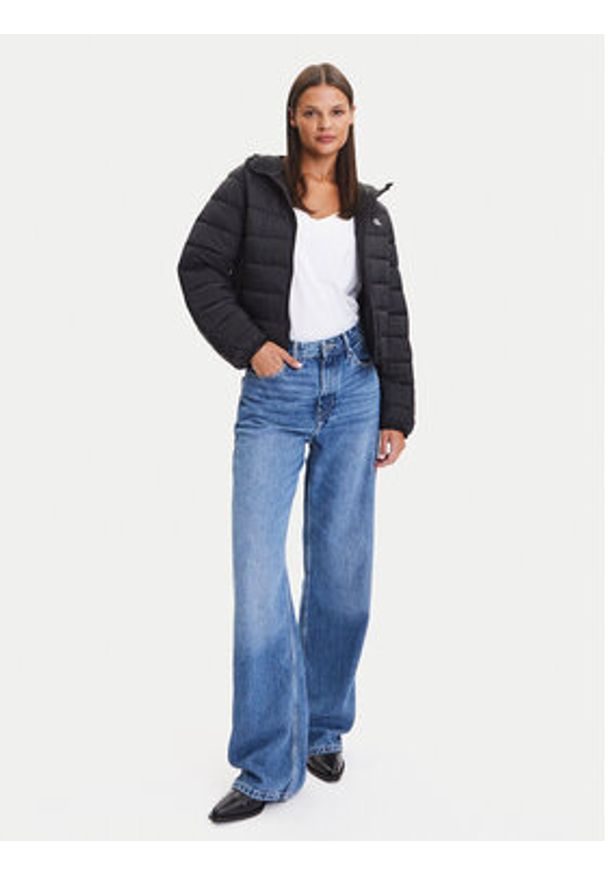 Calvin Klein Jeans Kurtka przejściowa LV047C510G Czarny Regular Fit. Kolor: czarny. Materiał: syntetyk