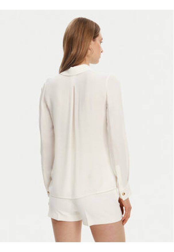 Elisabetta Franchi Koszula ca05451e2-360 Biały Regular Fit. Kolor: biały. Materiał: wiskoza