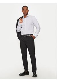 Calvin Klein Koszula K10K114023 Biały Slim Fit. Kolor: biały. Materiał: bawełna