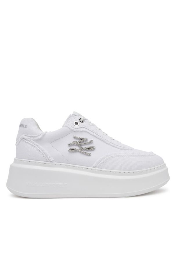 Karl Lagerfeld - KARL LAGERFELD Sneakersy KL63523 Biały. Kolor: biały. Materiał: materiał