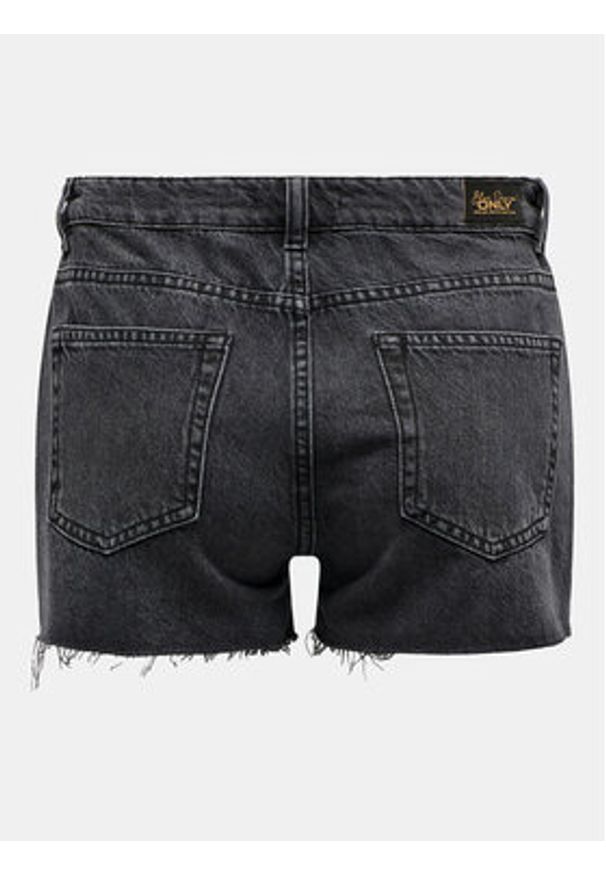 only - ONLY Szorty jeansowe Jaci 15314430 Czarny Loose Fit. Kolor: czarny. Materiał: bawełna