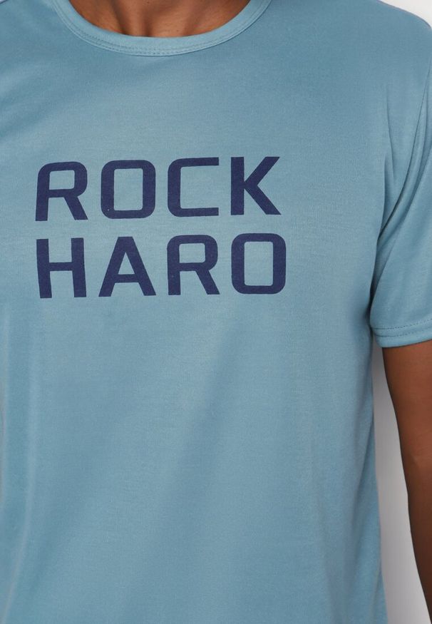 Born2be - Niebieska Piżama z Bawełny Spodnie z Gumką w Pasie Bluzka Ozdobiona Napisem Seziella. Kolor: niebieski. Materiał: bawełna. Długość: krótkie. Wzór: aplikacja, napisy