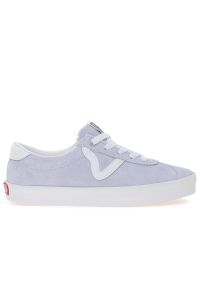 Buty Vans Sport Low VN000D09CHA1 - fioletowe. Zapięcie: pasek. Kolor: fioletowy. Materiał: skóra, guma, zamsz. Szerokość cholewki: normalna. Sezon: lato