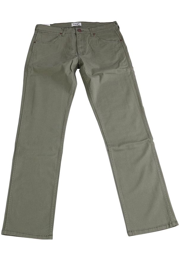 Wrangler - SPODNIE MĘSKIE WRANGLER GREENSBORO LICHEN GRUN W15QW3X1X