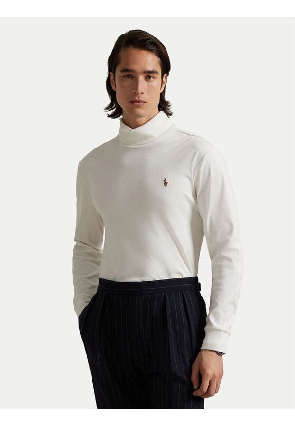 Polo Ralph Lauren Golf 710760126002 Écru Regular Fit. Typ kołnierza: golf, polo. Materiał: bawełna