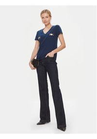 Marciano Guess T-Shirt 4RGP25 6229A Granatowy Regular Fit. Kolor: niebieski. Materiał: bawełna #3