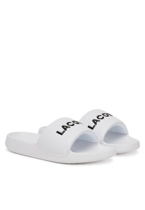 Lacoste Klapki 7-49CMA0022 Biały. Kolor: biały. Materiał: syntetyk