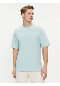 Champion T-Shirt 219787 Niebieski Regular Fit. Kolor: niebieski. Materiał: bawełna
