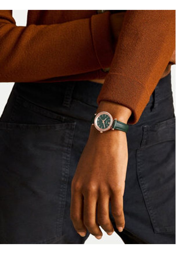 Fossil Zegarek Carlie ES5370 Różowe złoto. Kolor: wielokolorowy, różowy, złoty
