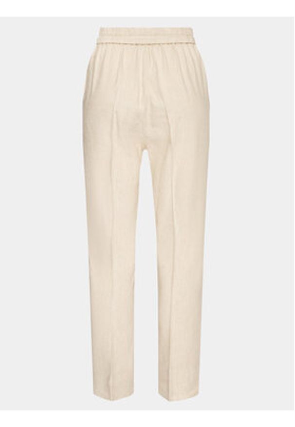 InWear Spodnie materiałowe Kei 30108217 Écru Relaxed Fit. Materiał: syntetyk