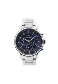 TOMMY HILFIGER - Tommy Hilfiger Zegarek Tyson 1710588 Granatowy. Kolor: niebieski