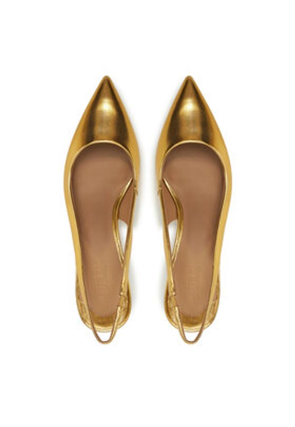Lauren Ralph Lauren - LAUREN RALPH LAUREN Sandały Lolah II 802935635002 Złoty. Kolor: złoty. Materiał: skóra