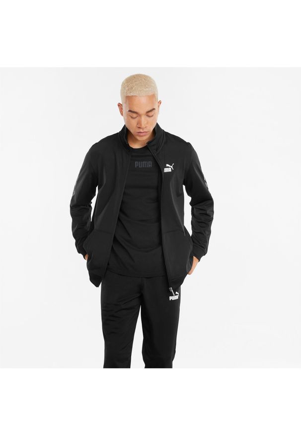 Dres Puma Poly Closed, Czarny, Mężczyźni. Kolor: czarny. Materiał: dresówka. Sport: fitness