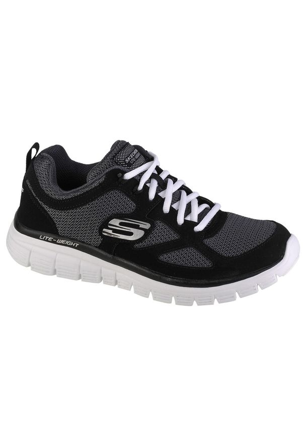 skechers - Buty do chodzenia męskie, Skechers Burns. Kolor: szary. Materiał: guma, materiał, tkanina, syntetyk. Sport: turystyka piesza