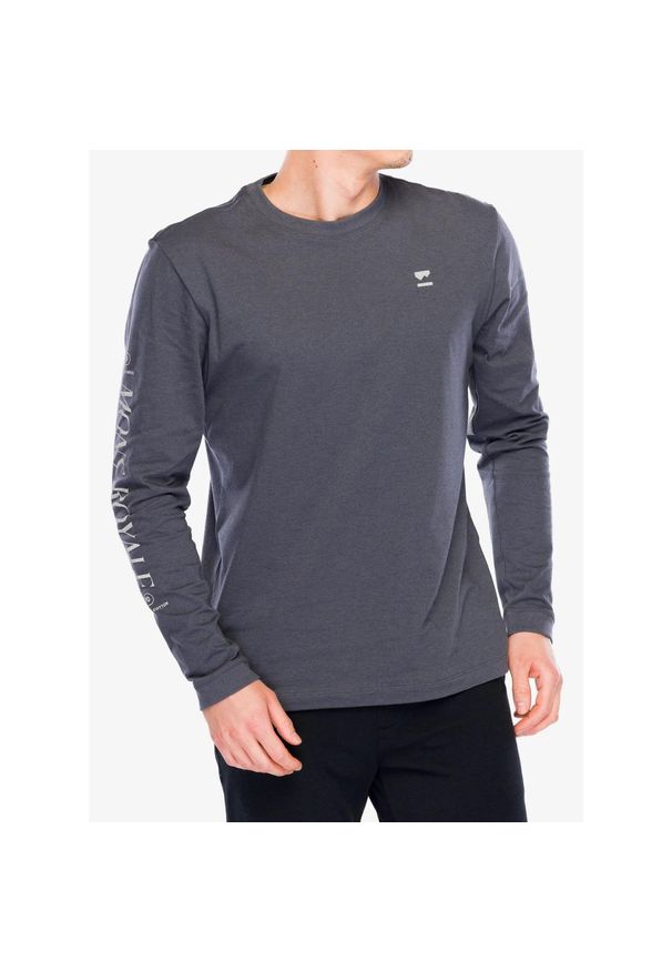 MONS ROYALE - Longsleeve męski Mons Royale Yonder Merino Organic Cotton Long Sleeve. Kolor: szary. Długość rękawa: długi rękaw