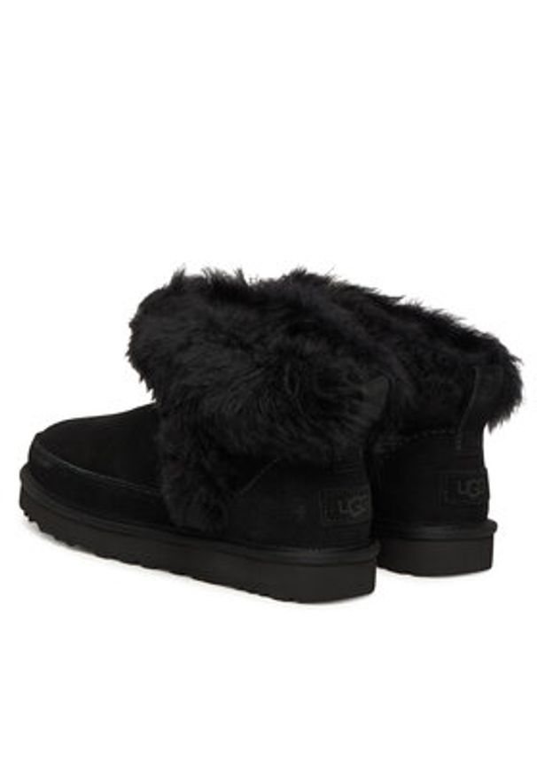 Ugg Śniegowce W Classic Ultra Mini Chalet 1173832 Czarny. Kolor: czarny. Materiał: zamsz, skóra