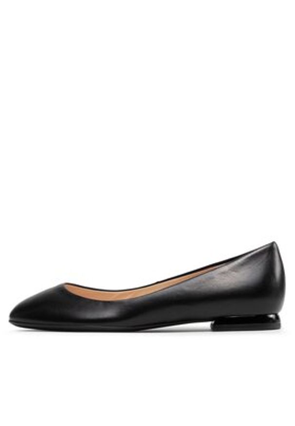 HÖGL Baleriny 0-121020 Czarny. Kolor: czarny. Materiał: skóra