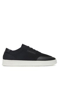 Calvin Klein Sneakersy Low Top Lace Up Knit HM0HM01726 Czarny. Kolor: czarny. Materiał: materiał