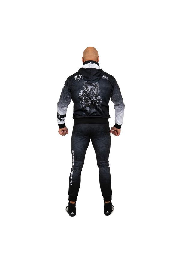 Dres sportowy męski EXTREME HOBBY PSYCHO CLOWN. Kolor: czarny. Materiał: dresówka, poliester