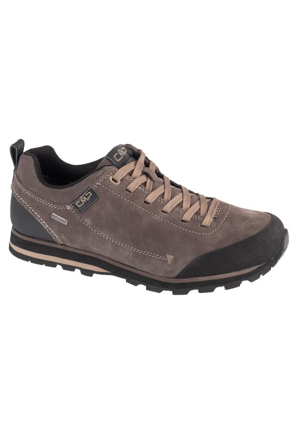 Buty trekkingowe męskie CMP Elettra Low Hiking Wp. Zapięcie: sznurówki. Kolor: zielony, brązowy, wielokolorowy. Materiał: guma, tkanina, zamsz. Szerokość cholewki: normalna. Sport: turystyka piesza