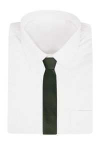 Klasyczny Krawat Męski - Chattier - Ciemna, Zgniła Zieleń. Materiał: tkanina. Styl: klasyczny