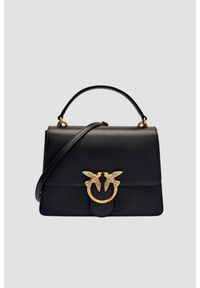 Pinko - PINKO Czarna kopertówka Love One Top Handle Mini Light. Kolor: czarny. Styl: casual, klasyczny, elegancki #1