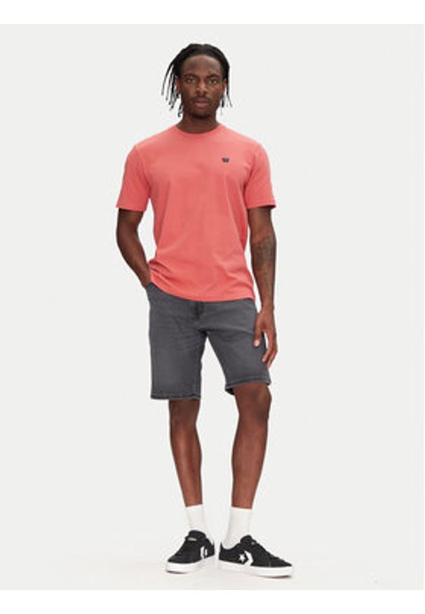 Wrangler Szorty jeansowe Texas 112364833 Szary Regular Fit. Kolor: szary. Materiał: bawełna