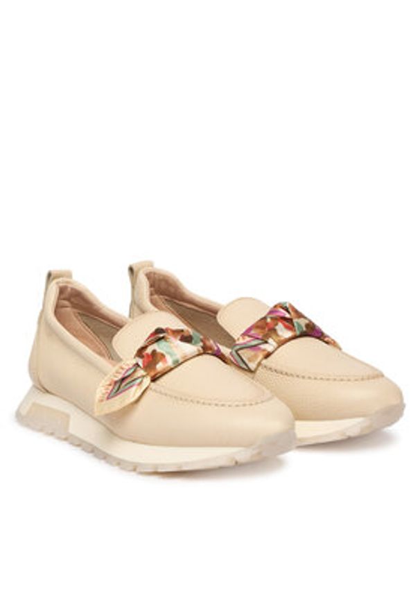 Hispanitas Mokasyny HV264863 C001 Écru. Materiał: skóra