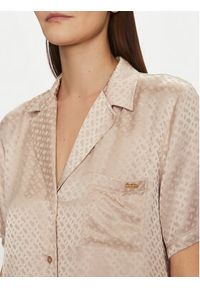 BOSS Piżama 50535750 Beżowy Regular Fit. Kolor: beżowy. Materiał: wiskoza, satyna