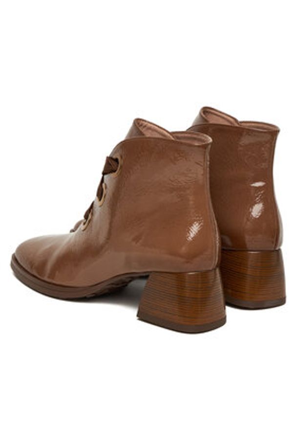 Hispanitas Trzewiki HI254326 Brązowy. Kolor: brązowy. Materiał: lakier, skóra