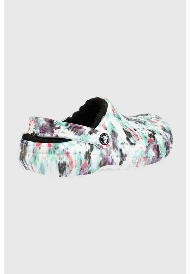 Crocs klapki damskie. Nosek buta: okrągły. Materiał: materiał