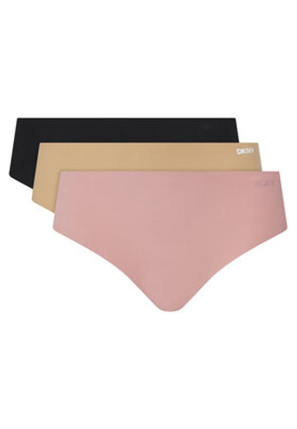 DKNY Komplet 3 par fig klasycznych DK5028BP3 Kolorowy. Materiał: syntetyk. Wzór: kolorowy