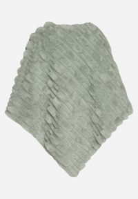 Born2be - Jasnozielone Ponczo Ozdobione Tłoczeniem Dairis. Okazja: na co dzień. Kolor: zielony. Materiał: jeans. Wzór: aplikacja. Styl: klasyczny, casual, elegancki #2