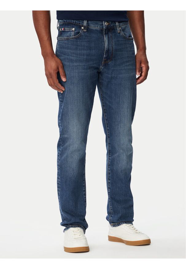 TOMMY HILFIGER - Tommy Hilfiger Jeansy Denton MW0MW44346 Niebieski Straight Fit. Kolor: niebieski