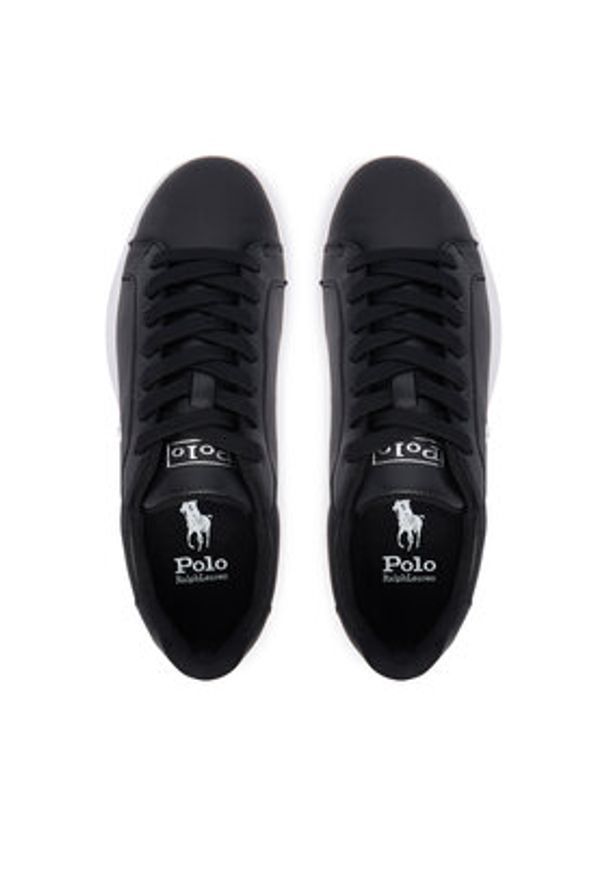 Polo Ralph Lauren Sneakersy 809P07158001 Czarny. Kolor: czarny. Materiał: skóra