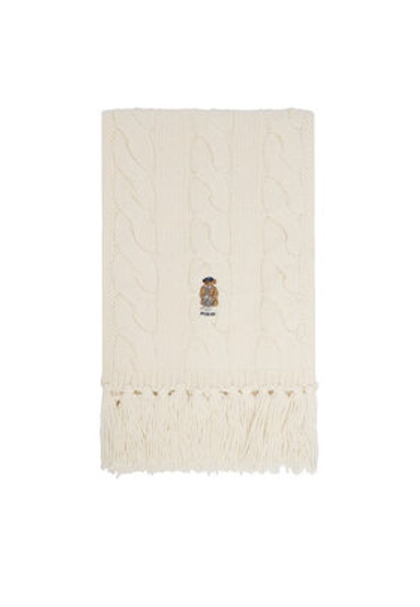 Polo Ralph Lauren Szalik 455981434001 Écru. Materiał: wełna