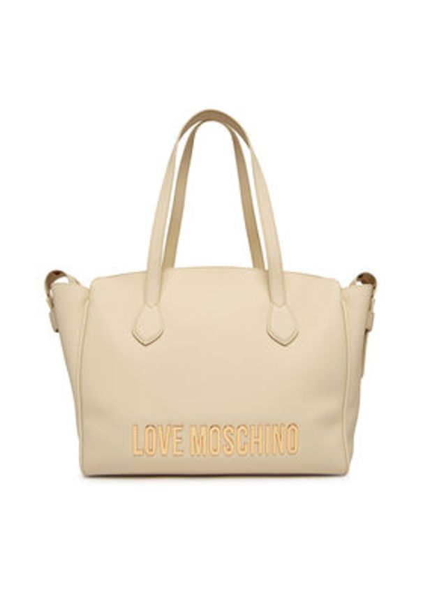 Love Moschino - LOVE MOSCHINO Torebka JC4243PP0OKD0110 Biały. Kolor: biały. Materiał: skórzane