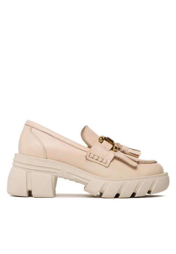 Loafersy Badura. Kolor: beżowy