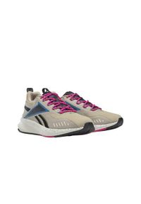 Buty do biegania damskie Reebok Fusium Run 20. Zapięcie: sznurówki. Kolor: wielokolorowy, beżowy. Materiał: guma, syntetyk, materiał. Szerokość cholewki: normalna. Sport: bieganie