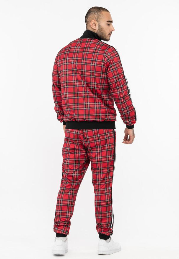 Dopasowany dres Lonsdale Royal Stewart. Kolor: wielokolorowy, czarny, czerwony. Materiał: dresówka