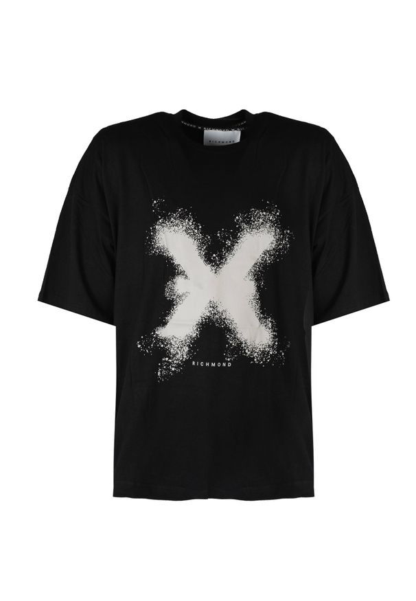 John Richmond T-Shirt | UMA24246TS | Mężczyzna | Czarny. Okazja: na co dzień. Kolor: czarny. Materiał: bawełna. Wzór: nadruk. Styl: casual