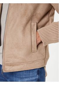 Guess Kurtka z imitacji skóry M5BR79 Z5570 Beżowy Regular Fit. Kolor: beżowy. Materiał: syntetyk #4