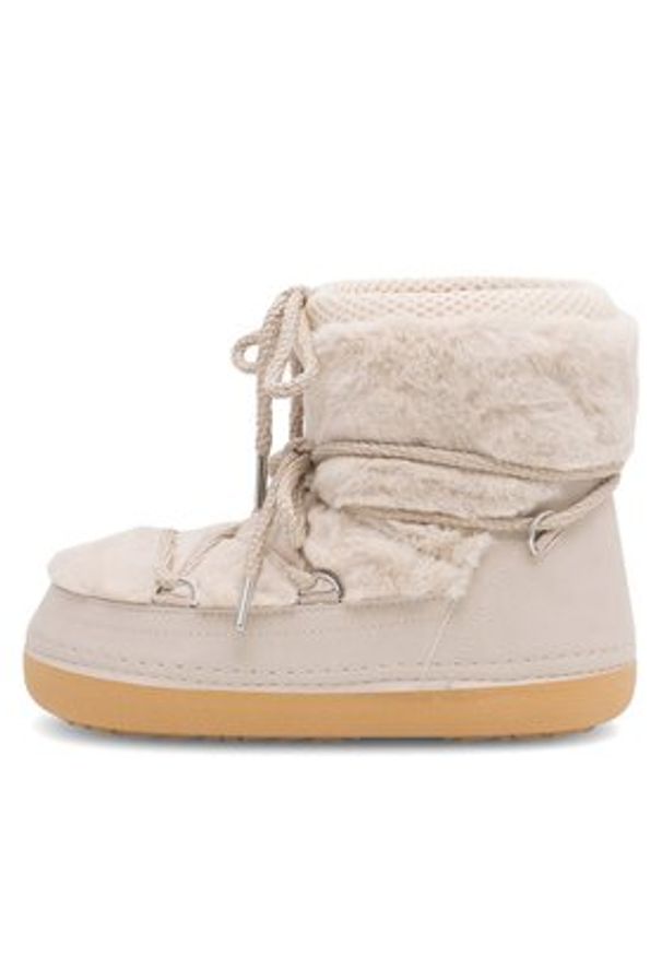 DeeZee Śniegowce SERAPHINE N9083 Beżowy. Kolor: beżowy. Materiał: materiał