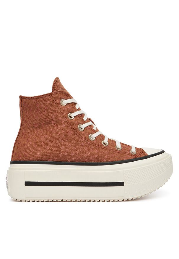 Trampki Converse. Kolor: brązowy. Obcas: na platformie